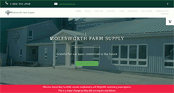 Desktop Screenshot of molesworthfarmsupply.com